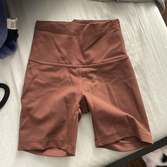 Lululemon Brown Biker Shorts - Picture 2 of 2